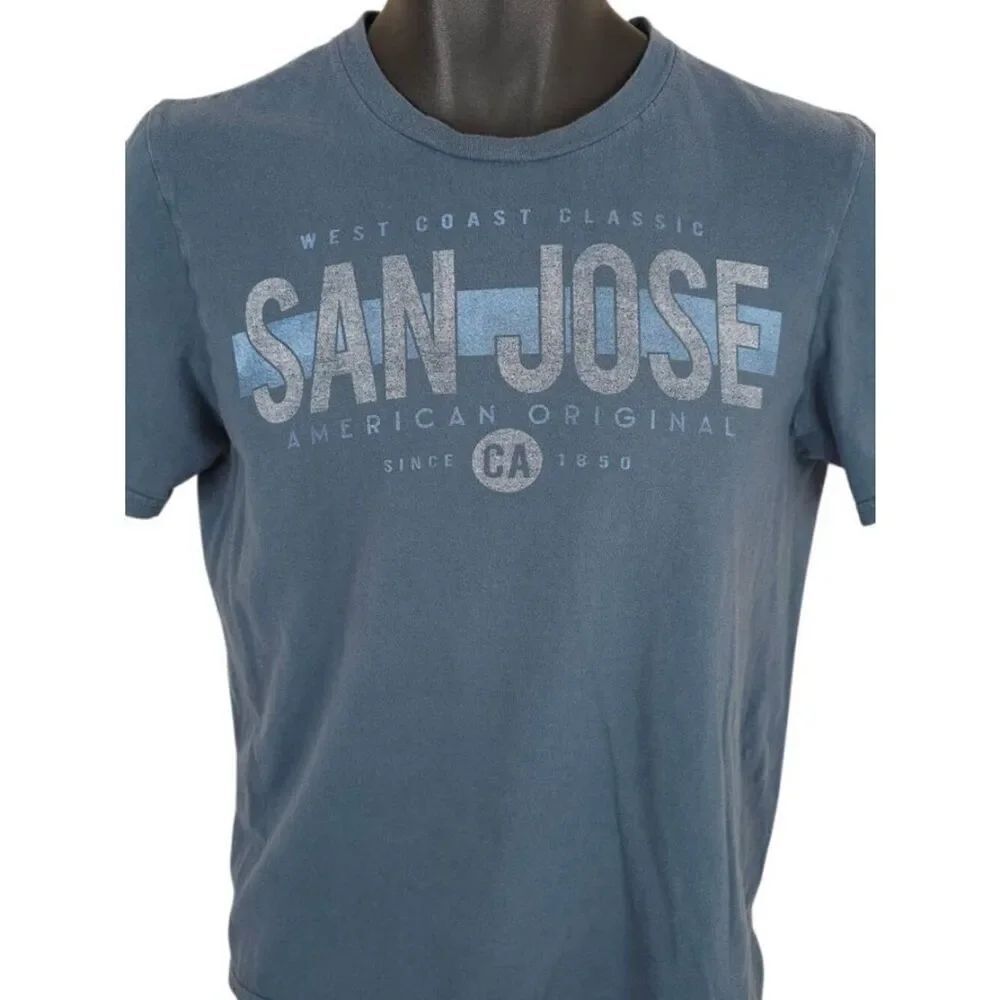 San Jose T Shirt Mens Size Small Blue Travel Destination Souvenir Tee